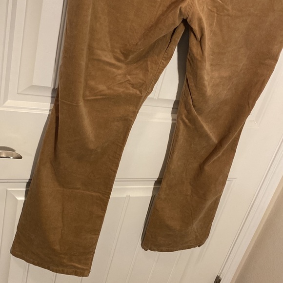St. John’s Bay Straight Leg Corduroy Mid Rise Pant. Size 18. Color - Dark Camel - Picture 8 of 11